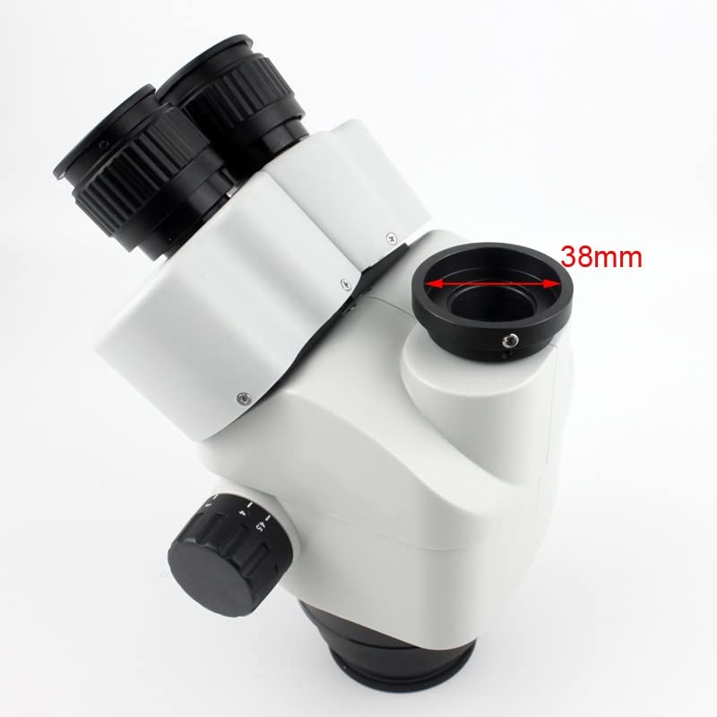 Observación con microscopio Cabezal de microscopio trinocular 7X-45X 3.5X-90X Microscopio trinocular de focal simultánea Zoom Cabezal de microscopio estéreo 0.5x 2.0x Lente de objetivo auxiliar Cámara