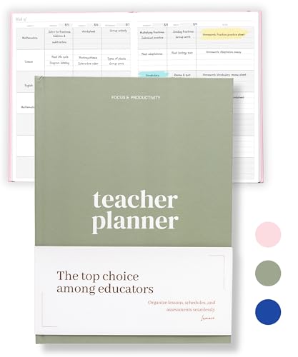 Image of Lamare Teacher Planner 2026-2027 Academic Year - Undated Lesson Plan Book | Plan Smarter, Teach Better | Teacher Calendar & Undated Planner for Classroom Organization | Teacher Must Haves