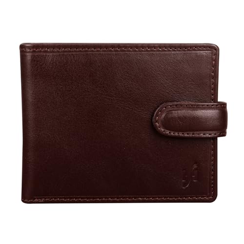 Portefeuille pour homme avec fermeture éclair et compartiment monnaie fin
