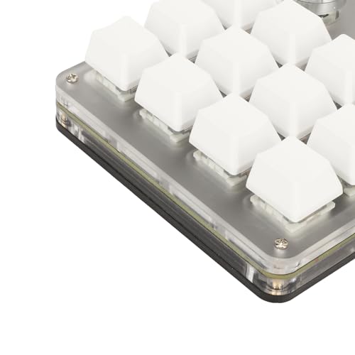 Mini clavier industriel RVB à boutons programmables et interrupteurs bleus durables