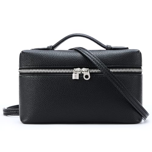 KALIDI Crossbody Bag for Women Small Top-Handle Pouch Designer Shoulder Handbag Quiet Luxury Leather Trendy Purse
