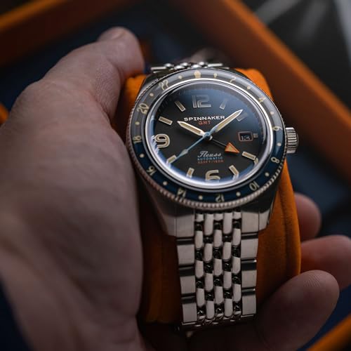 Image of Spinnaker Men's 43mm Fleuss GMT Automatic Watch with Solid Stainless Steel Bracelet SP-5120