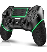 Rzzhgzq Game Controller Wireless Controller for PS4/Pro/Slim/PC, 3.5mm Headset Jack, 6-axis Gyro ...