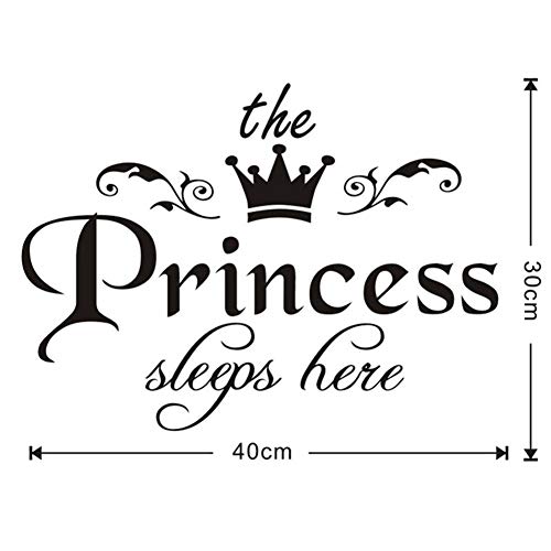 Vinilo decorativo The Princess Sleeps Here 40 cm x 30 cm miniatura 2
