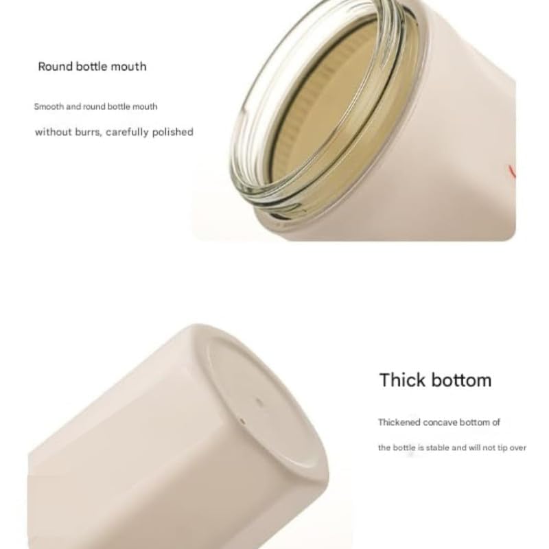 Image of Glass Sipper Mug with Leak-Proof Flip Lid & Wrist Strap | Reusable Glass Travel Coffee Cup for Hot & Cold Drinks, Tea, Coffee, Juice & Water | Portable Tumbler | Multi Colour