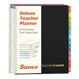 SUNEE Deluxe Teacher Planner 2026-2027, Lesson Planner Book with 7 Periods Jul 2026 - Jun 2027, 8.5' x...