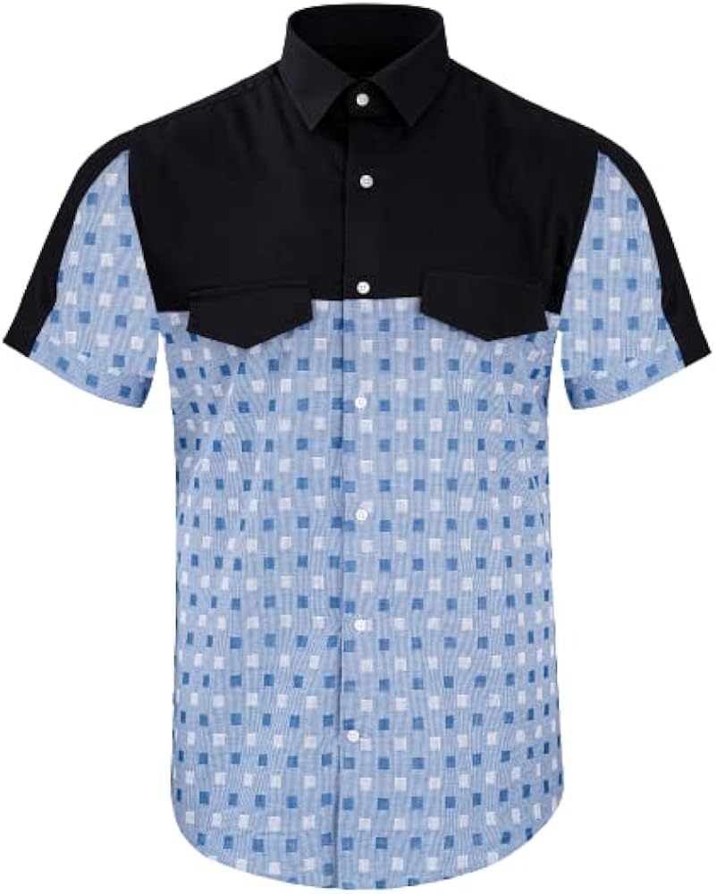 black and blue designer shirt