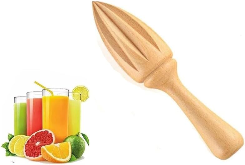 Escariador de cítricos de madera, exprimidor de limón cítrico a mano, exprimidor de frutas portátil, herramienta de jugo de cocina, escariador