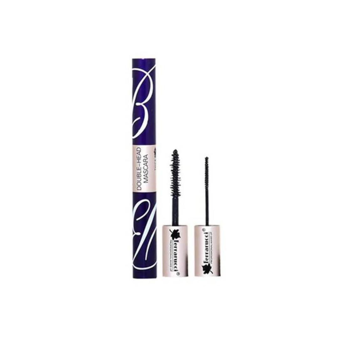 Asmera Mascara | Dual-Ended 2-in-1 Volumizing & Lengthening Curl Wand | Clump-Free, Waterproof Black | Easy Application for Lower Lashes & Inner Corners