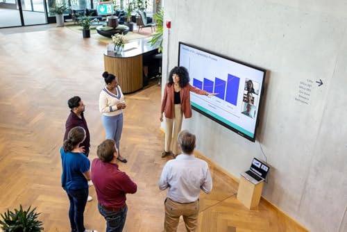 Image of Promethean ActivPanel LX 75 inch Digital Whiteboard for Office or Classroom, 4K UHD, Interactive Display, Panel & Wall Mount Included, Bundled OPS-M i7 vPro