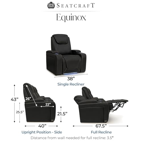 Luxury home cinema recliner seats