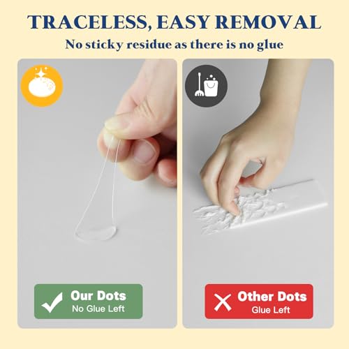 Image of Double Sided Tape for Wall, Removable Mounting Tape Picture Hanging Strips