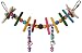 Super Bird Creations 2 by 11-Inch Mini Rainbow Bridge Bird Toy, Small