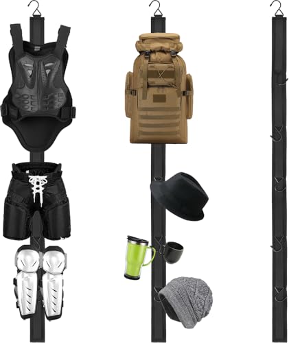 VOSSOT Eishockey AusrüStung StäNder 5-Haken Hockey KleiderbüGel Tragbarer KleiderbüGel MüTzen...