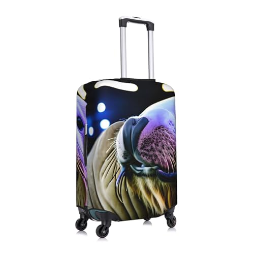 Walrus Print Luggage Suitcase Cover Protector Luggage Washable Covers With Concealed Zipper3