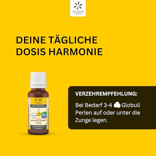 Original Bachblüten Globuli Nr. 39 Für alle Fälle von Lemon Pharma, Bio und Vegan
