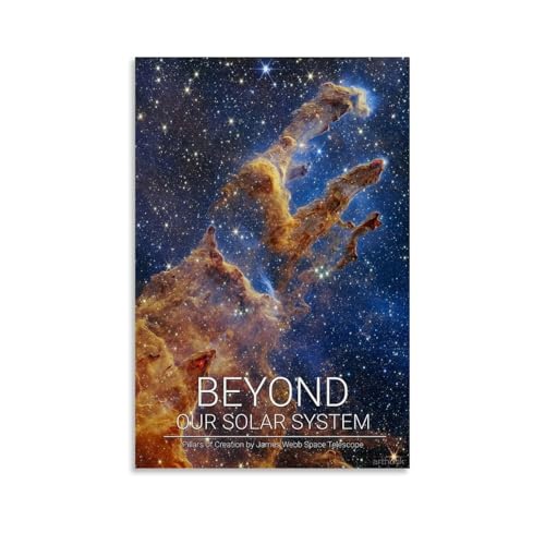 HUEAEHAHE Póster decorativo de Los Pilares de la Creación del Hubble para habitación, póster estético para decoración de pared, 20 x 30 cm, estilo sin marco