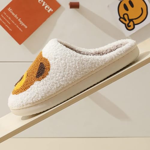 Image of Women's Men's Cute Frog Slippers Fuzzy Memory Foam Kawaii Cartoon Animal Slippers Winter Warm Fluffy Shoes