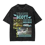 Generic Travis Music Scott Shirt Men'S Short Sleeve Vintage T-Shirt Funny Graphic Tee Classic Unisex Top Medium, Blackk