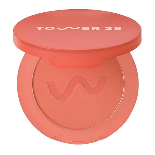 Tower 28 GetSet Matte Powder Blush for Cheeks - 12-Hour Setting Blush Powder for Smooth, Blurred Skin - Talc-Free, Sweat-Proof Face Blushes - Makeup for Sensitive Skin - Culver Crush (1.13 oz)