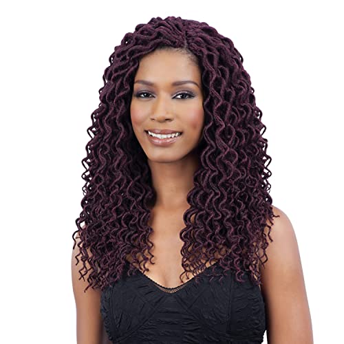 FreeTress 2X Soft Curly Lite Faux Loc Crochet Synthetic Braiding Hair