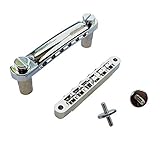 Wilkinson Tune-O-Matic Bridge w/ M4 Posts + Tailpiece Gibson Les Paul, Chrome