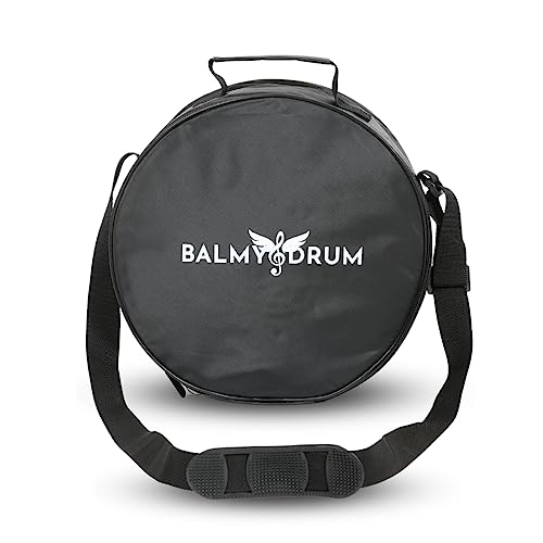 Steel Tongue Drum Bags, Padded Carrier Bags for Percussion Instrument Handpan Drum Carry Bag with Shoulder Strap (Black-10in)