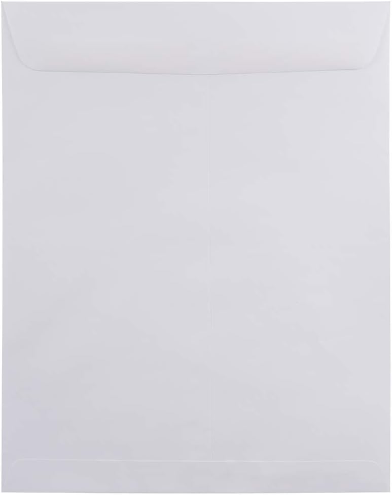 JAM PAPER 11 1/2 x 14 1/2 Open End Catalog Commercial Envelopes - White - 50/Pack