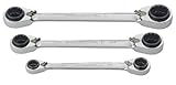 GEARWRENCH 3 Pc. 12 Pt. QuadBox Reversible Ratcheting Wrench Set, SAE - 85204