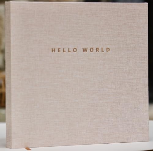 Image of Linen Gender Neutral | Minimalist Keepsake Memory Book Photo Album for Baby Boy or Girl First 5 Years – A Milestone Book to Record Every Event from Birth to Age 5 (Linen)
