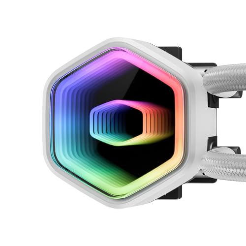 Image of Cooler Master ML240 Core 2 ARGB CPU Liquid Cooler - White | Support LGA1851, LGA1700, AM5, AM4 Socket | New Dual Chamber Pump | 360mm AIO | Performance Fans | Copper Base | New Mirror Design