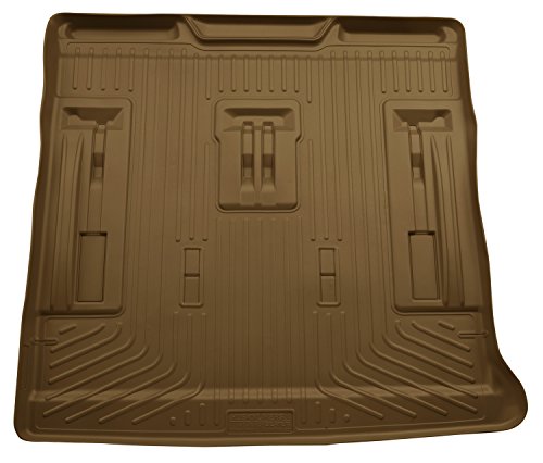 Husky Liners Weatherbeater Cargo Liner | Fits 2007-2014 Cadillac Escalade/Chevrolet Suburban/GMC Tahoe w/2nd Row Bench Seat | 1-pc Tan - 28253