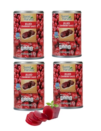 Holiday Harvest Jellied Cranberry Sauce, 14 oz, 4 Pack
