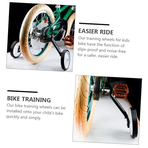 BESTonZON 1 Par Ruedas de Entrenamiento para Bicicletas Estabilizadores Antideslizantes Resistentes al Desgaste Ligeros para Niños miniatura 4