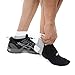 Durable Ankle Compression Sleeves (1 Pair) | Hugs The Heel & Supports The Ankle To Help Increase Circulation | Aids in Healing | Plantar Fasciitis Socks | Premium Comfort and Support (Medium/Black)