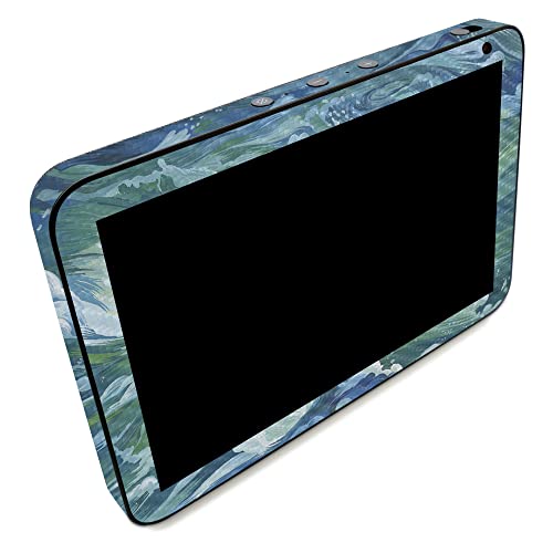 Image of MightySkins Carbon Fiber Skin Compatible with Amazon Echo Show 8 (Gen 2) - Cyclone Wave | Protective, Durable Textured Carbon Fiber Finish | Easy to Apply | Made in The USA