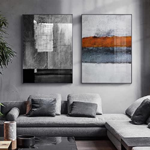 Art moderne photos affiche gris abstrait peinture sur toile
