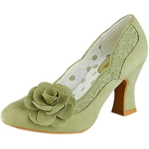 Ruby Shoo Womens Chrissie Block Heeled Court Shoes 09336 4 UK Cover