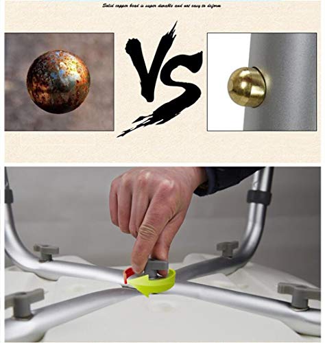 Tabouret de bain haut de gamme en alliage d'aluminium inoxydable - 5