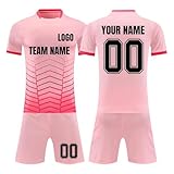 Generisch Personalisierte Fußballausstattung mit Name und Nummer, für Kinder und Erwachsene in atmungsaktiver Qualität