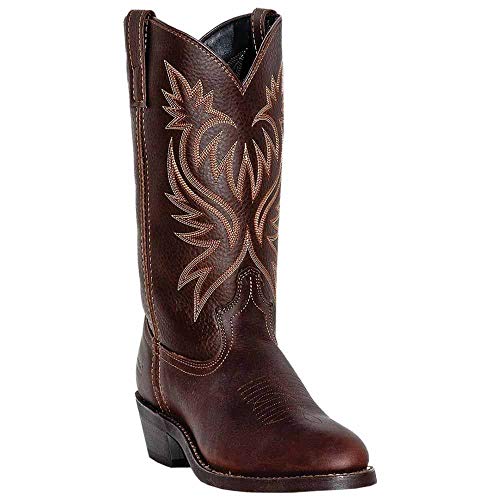 Image of Laredo Mens Mccomb Round Toe Pull On Casual Boots Mid Calf - Black