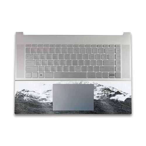 Image of Glossy Glitter Gaming Skin Compatible with HP Envy x360 16 inch (2023) - Mountain Waves - Premium 3M Vinyl Protective Wrap Decal Cover - Easy to Apply | Crafted in The USA by MightySkins