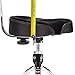 Gibraltar Drum Throne with Adjustable Height Motorcycle Seat & Backrest, Double-Braced Drum Stool, Comfortable Supportive Cushion for Drummers, Studio or Stage Use (9608MB)
