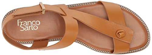 Image of Franco Sarto Womens Glenni Ankle Strap Flat Sandals