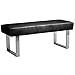 armen LIVING Amanda Bench, 48 inchx18 inchx19 inch, Black