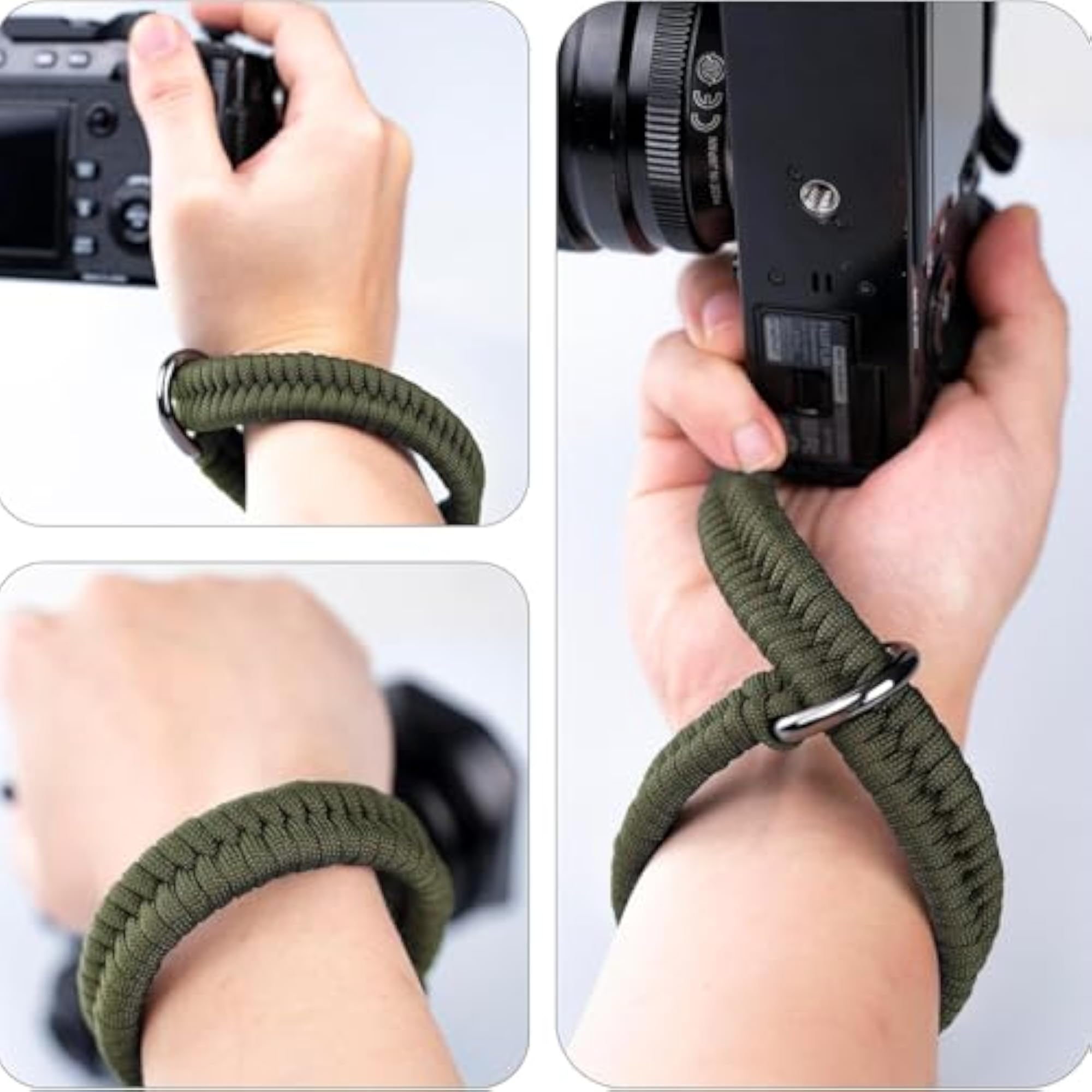 Adjustable Quick Release Camera Hand Strap, DSLR & Action Cameras