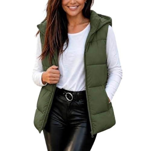 Puffer Vest Women Quilted Lightweight Sleeveless Zip Up Jackets - image 8