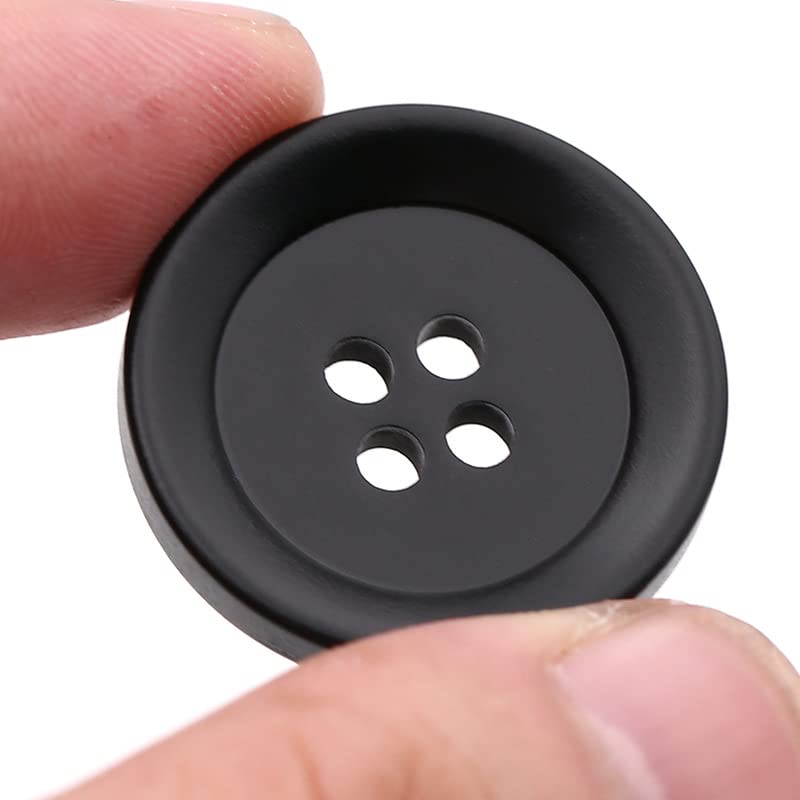 Boutons Ronds Multicolores En Résine – Lot De 8, Diamètre 30 Mm, 4 Trous, Pour Vêtements, Décoration, Couture, DIY - 2