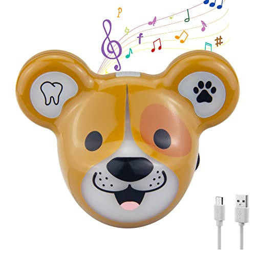 HONWELL Musik Timer, Wiederaufladbare Zahnputz Timer mit LED Farblicht, LED Zahnputzuhr Kinder 12 Songs, Händewasch Timer zur hygienischen Reinigung der Hände Zähne für Kinder, Hund