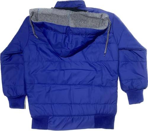 Image of Regular Fit Nylon Simple Design Blend Full Sleeve Winter Jacket for Boys
